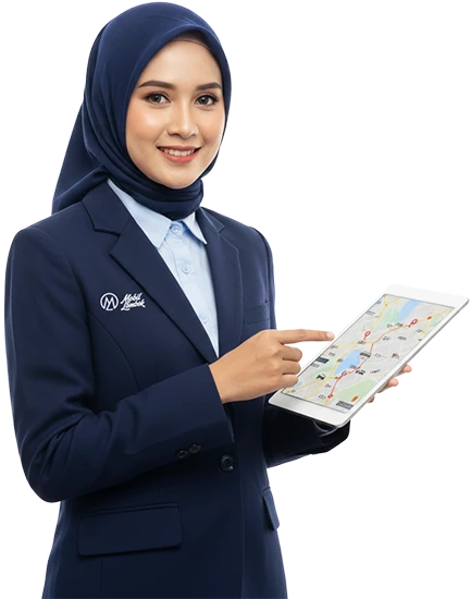 cotumer service mobil lombok berjilbab
