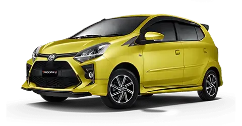 mobil lepas kunci agya warna kuning