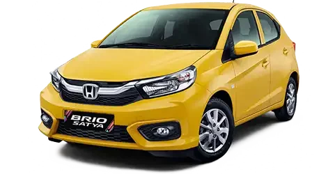 mobil lepas kunci honda brio warna orange